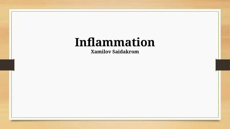 Understanding Inflammation: From Cellular Mechanisms to Systemic Effects