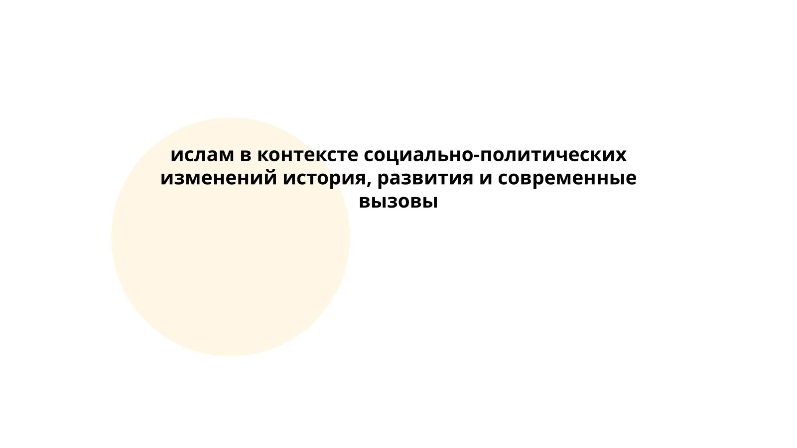 История возникновения и распространение ислама, его влияние на культурные достижения и политические структуры