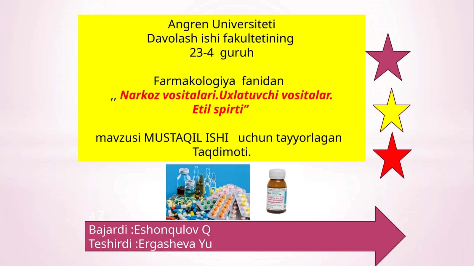 Angren Universiteti Davolash Ishi Fakulteti