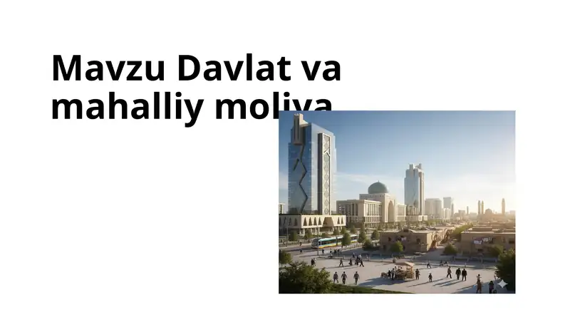 Davlat va mahalliy moliya