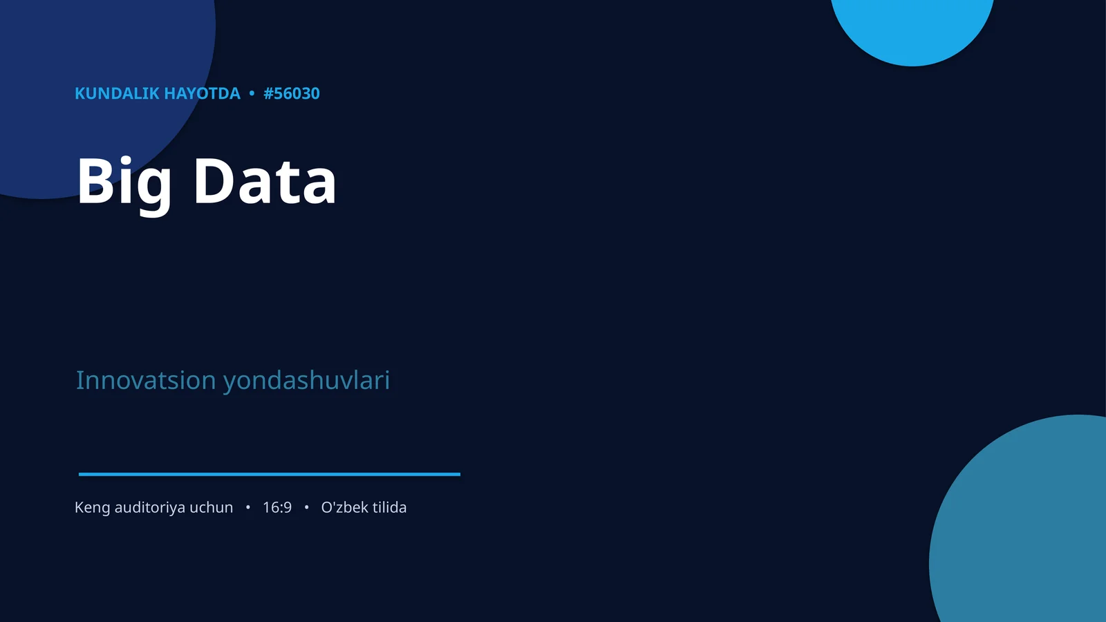 KUNDALIK HAYOTDA • #56030