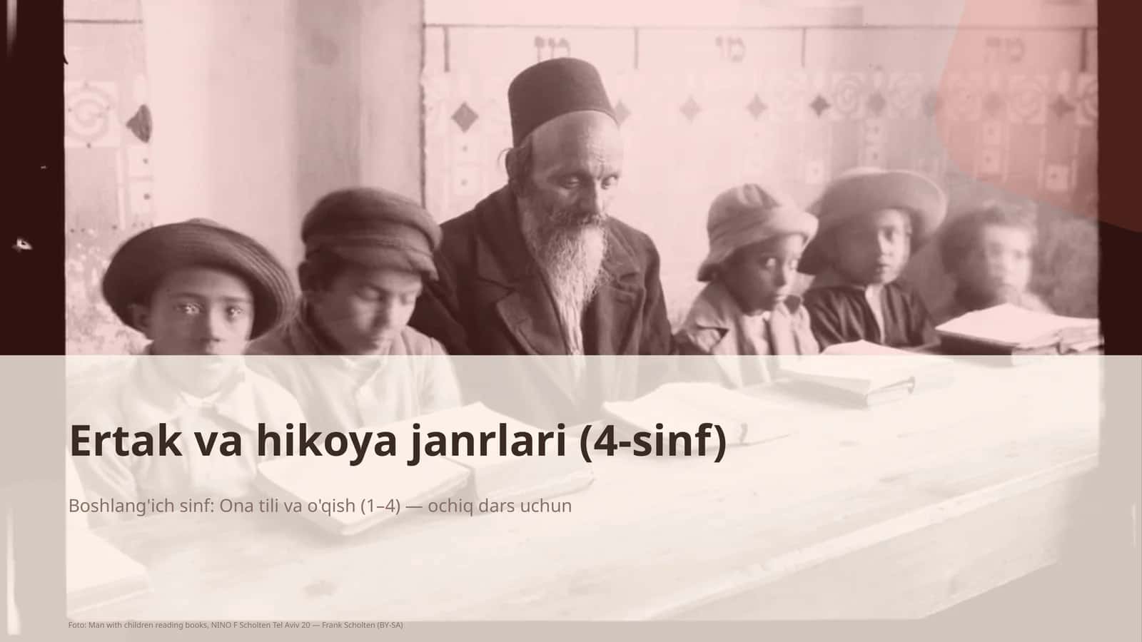 Ona tili va o'qish (1–4) — ochiq dars uchun
