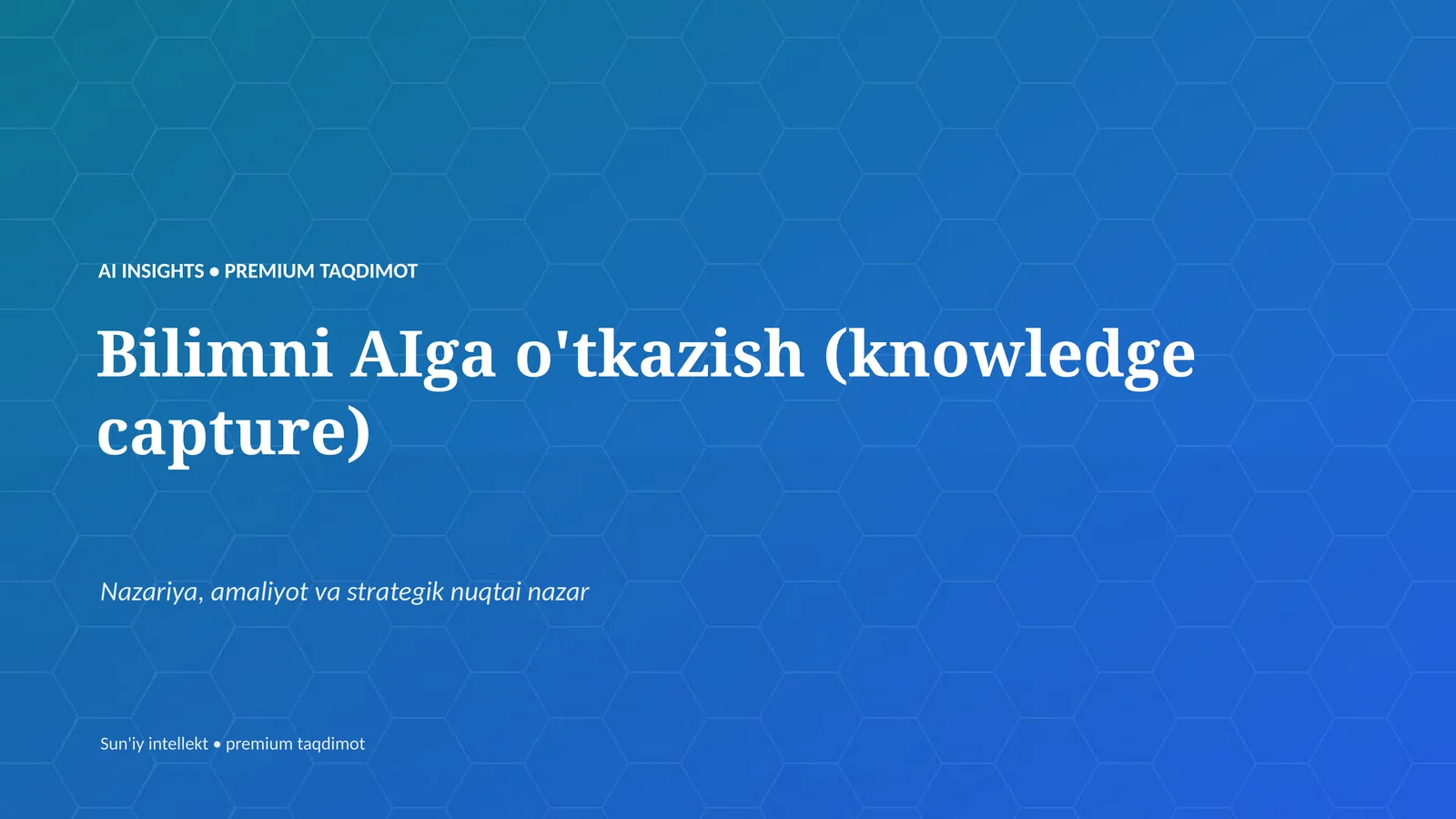 PREMIUM TAQDIMOT