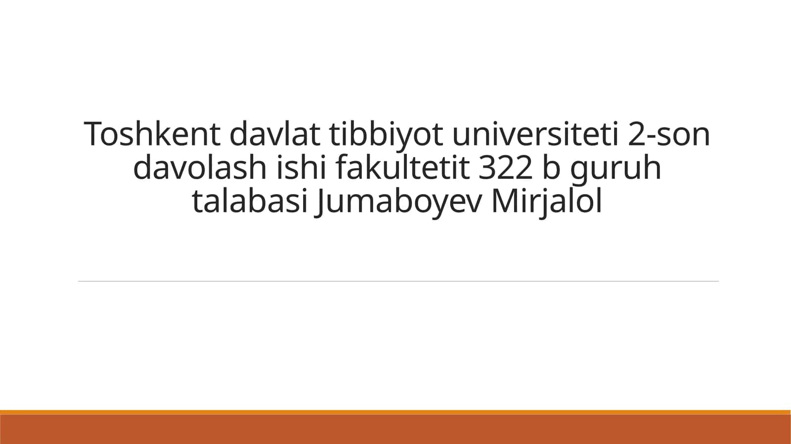 XAVFLI O'SMALARGA QARSHI MODDALAR