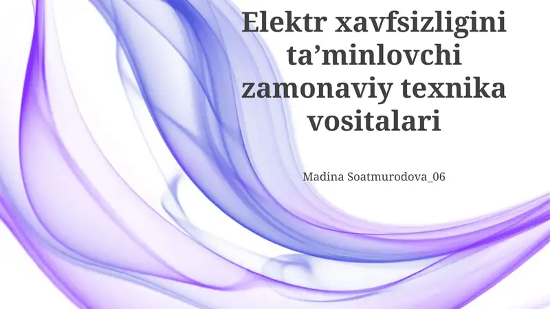 Shaxsiy Himoya Vositalari (SHV)