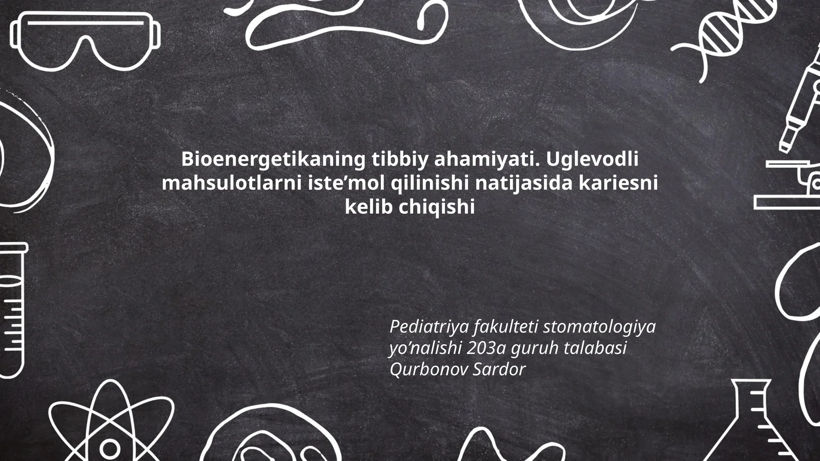 Bioenergetikaning tibbiy ahamiyati