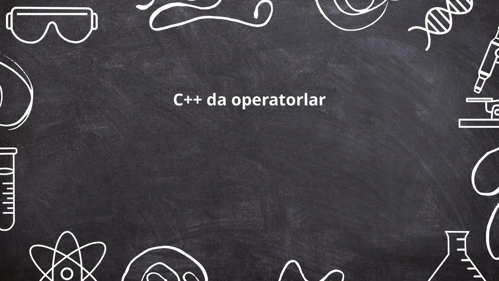 C++ da operatorlar