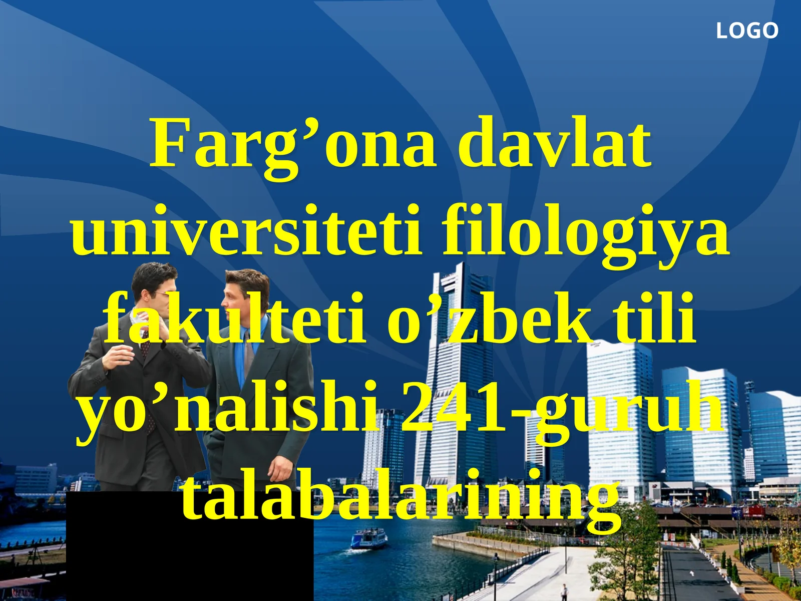 “SOLIQ VA SOLIQQA TORTISH” FANIDAN Taqdimot ishi
