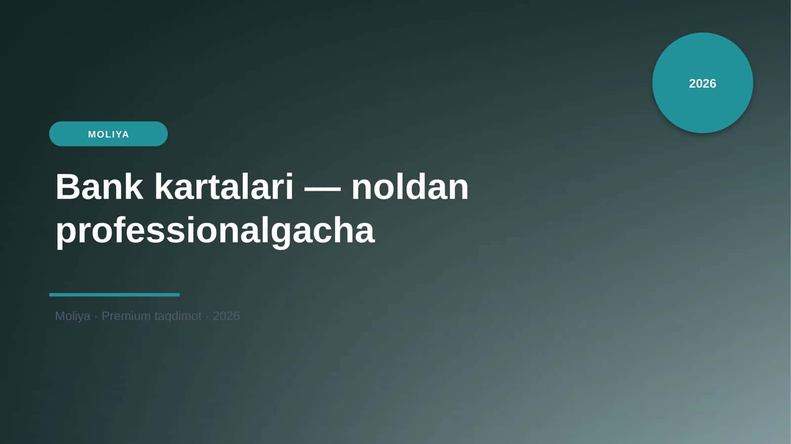 Bank kartalari — noldan professionalgacha
