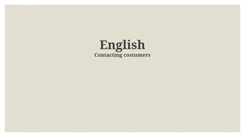 English in the Modern World
