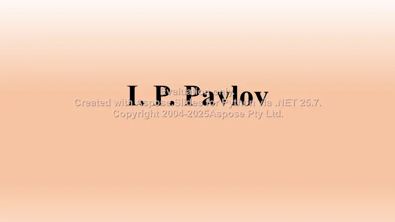 Ivan Petrovich Pavlov