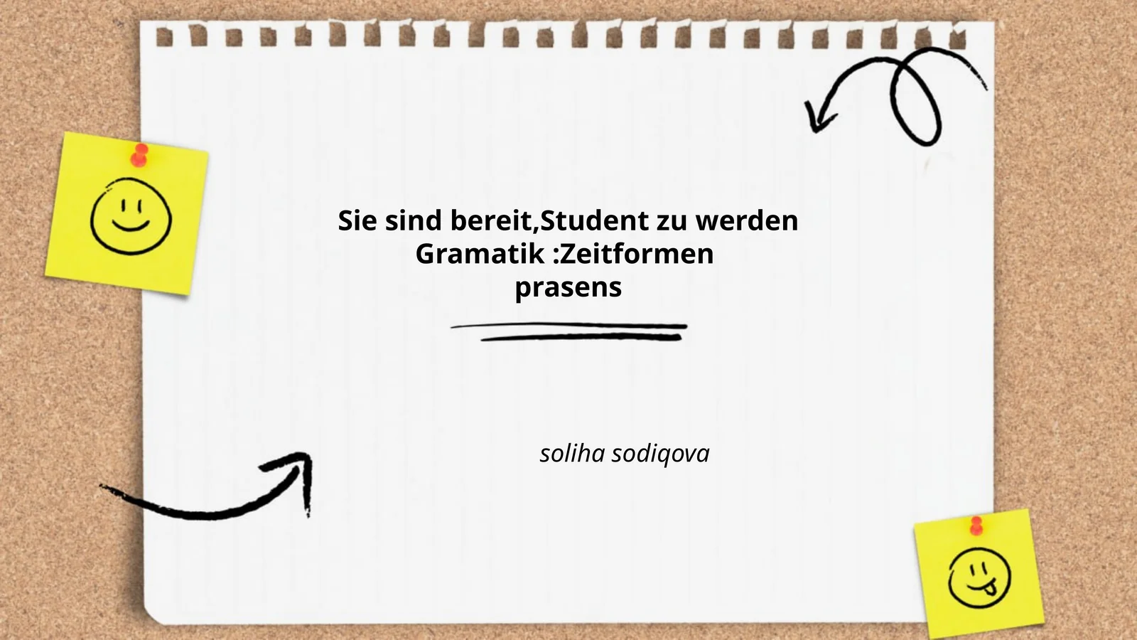 Bildung des Präsens bei regelmäßigen Verben