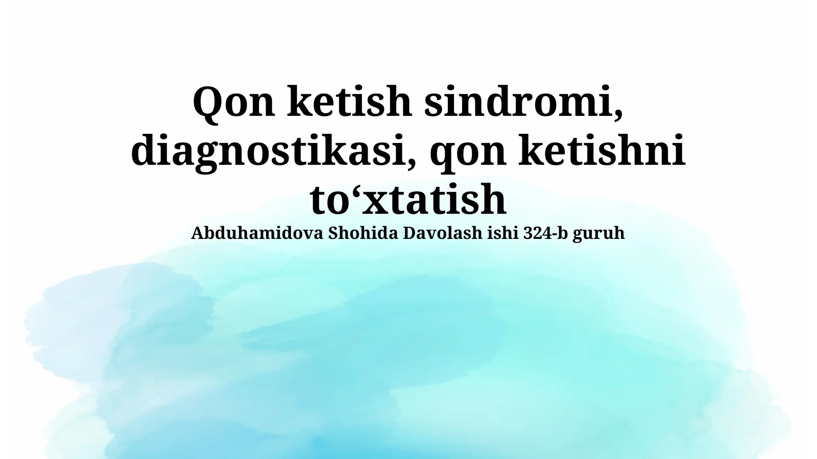 Gemorragik sindrom: ta'rif va tasnif
