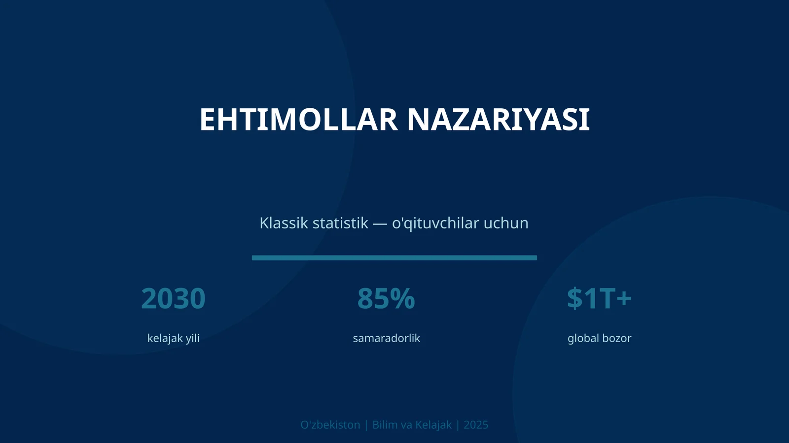 EHTIMOLLAR NAZARIYASI
