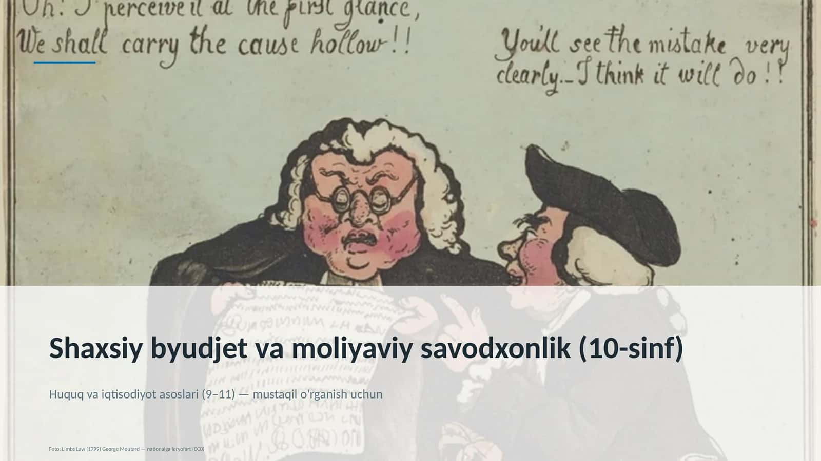 Huquq va iqtisodiyot asoslari (9–11)