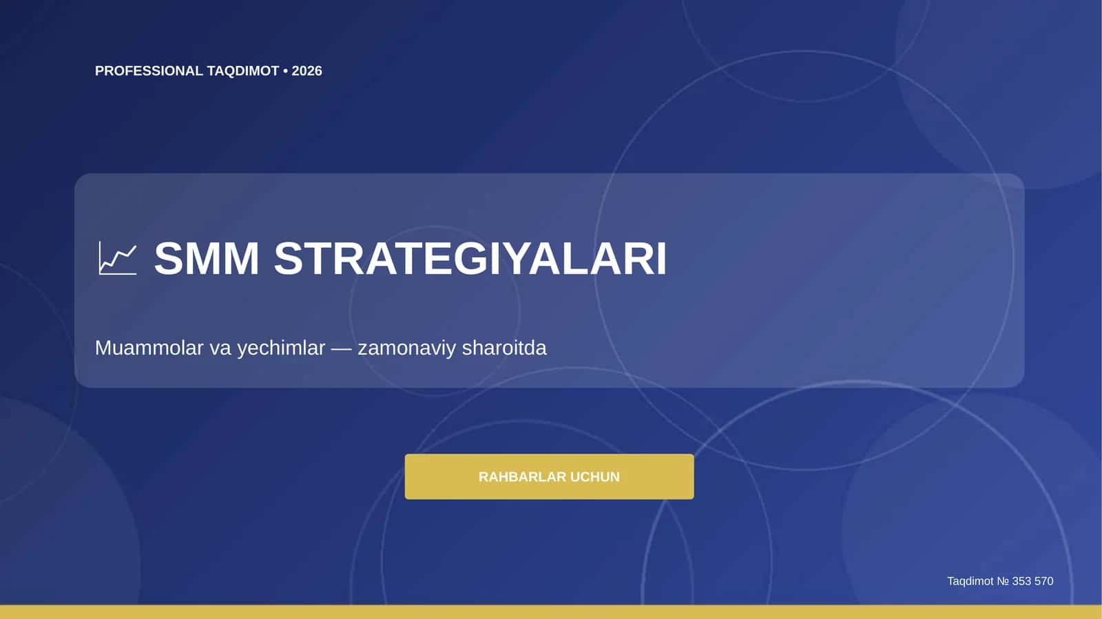 SMM Strategiyalari: Muammolar va Yechimlar