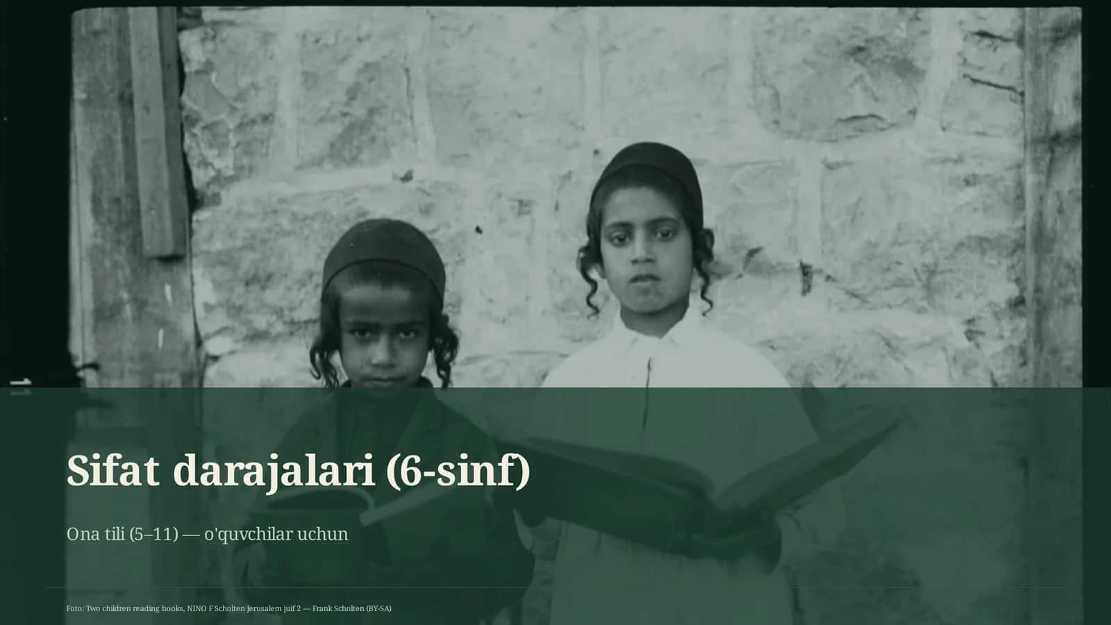 Sifat darajalari (6-sinf)