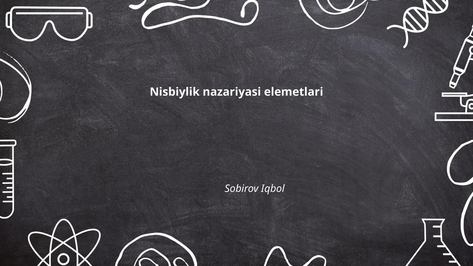 Nisbiylik nazariyasi elemetlari