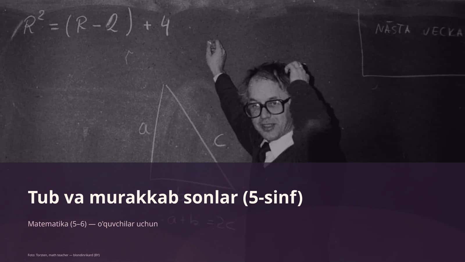 Tub va murakkab sonlar (5-sinf)