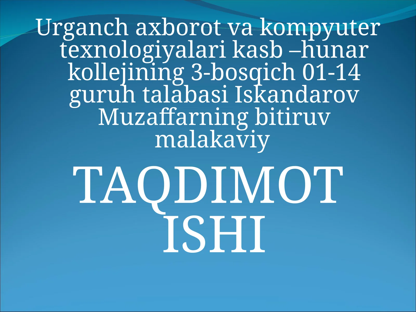 Elektron pochta dasturlari bilan ishlash