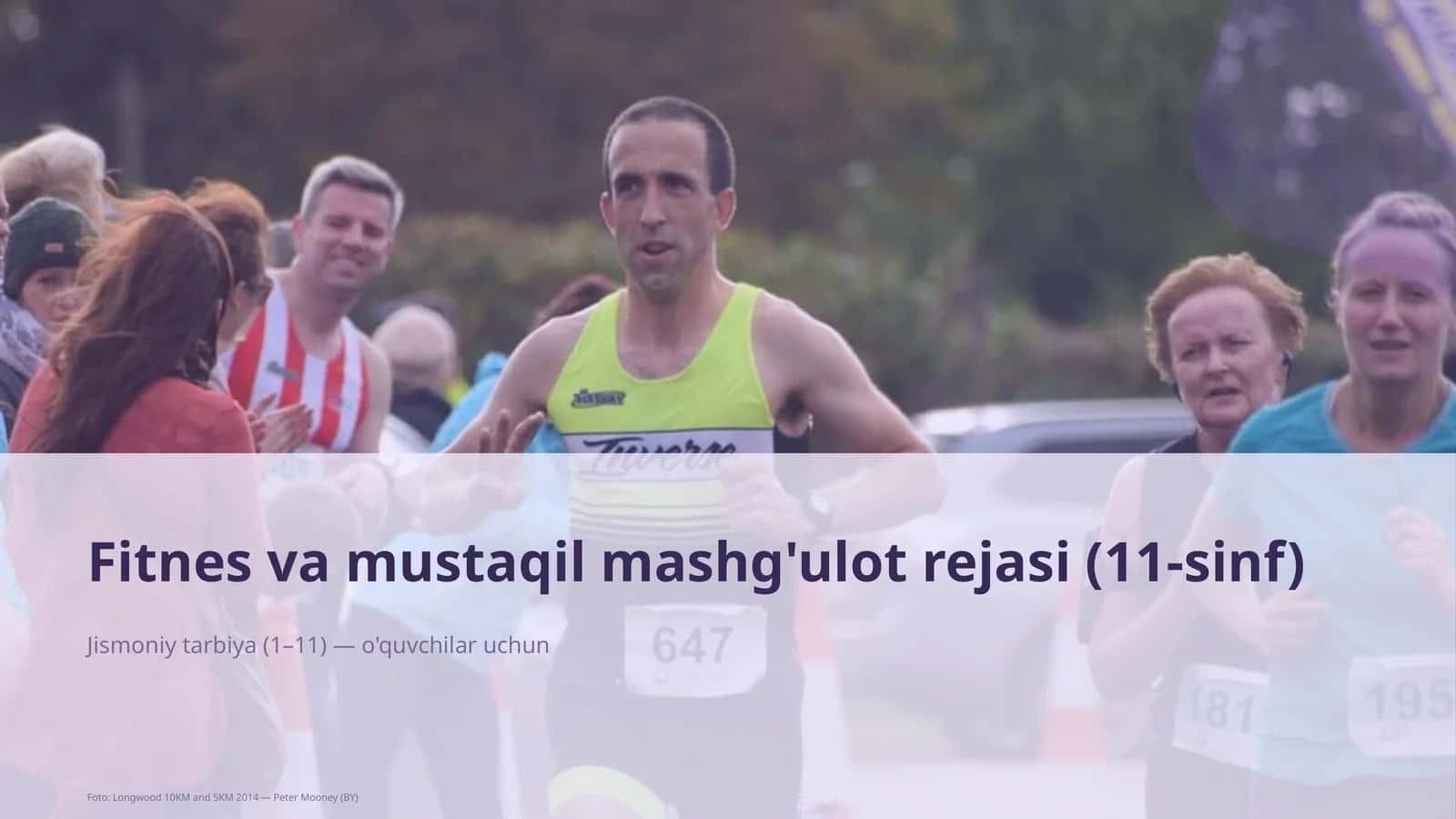 Fitnes va mustaqil mashg'ulot rejasi (11-sinf)