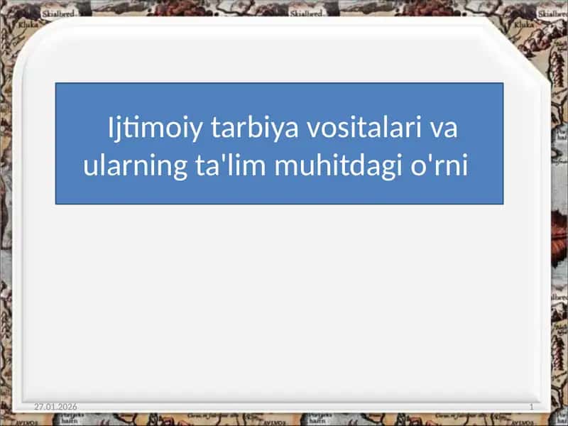 Ta’lim-tarbiya haqida