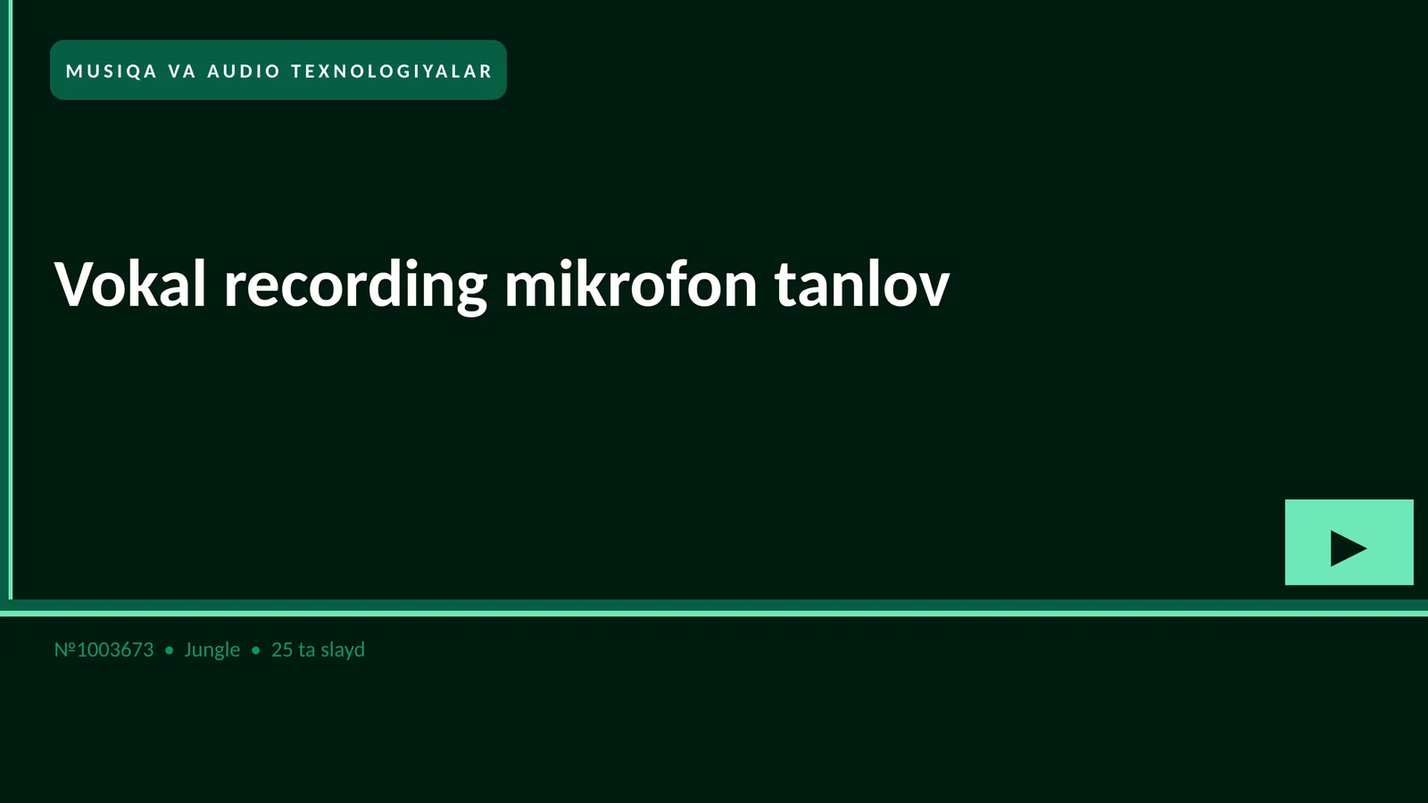 Vokal recording mikrofon tanlov