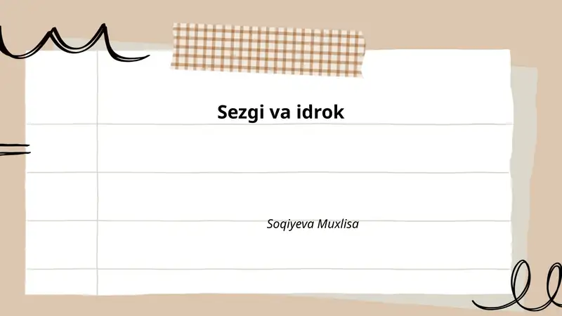 Sezgi va idrok