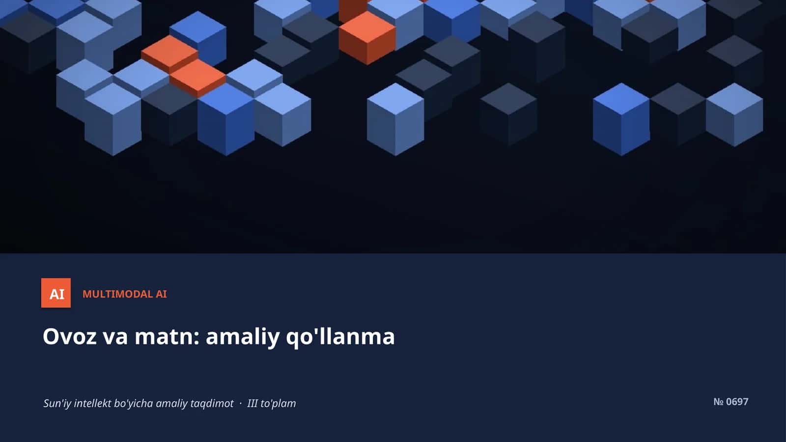 Ovoz va matn: amaliy qo'llanma