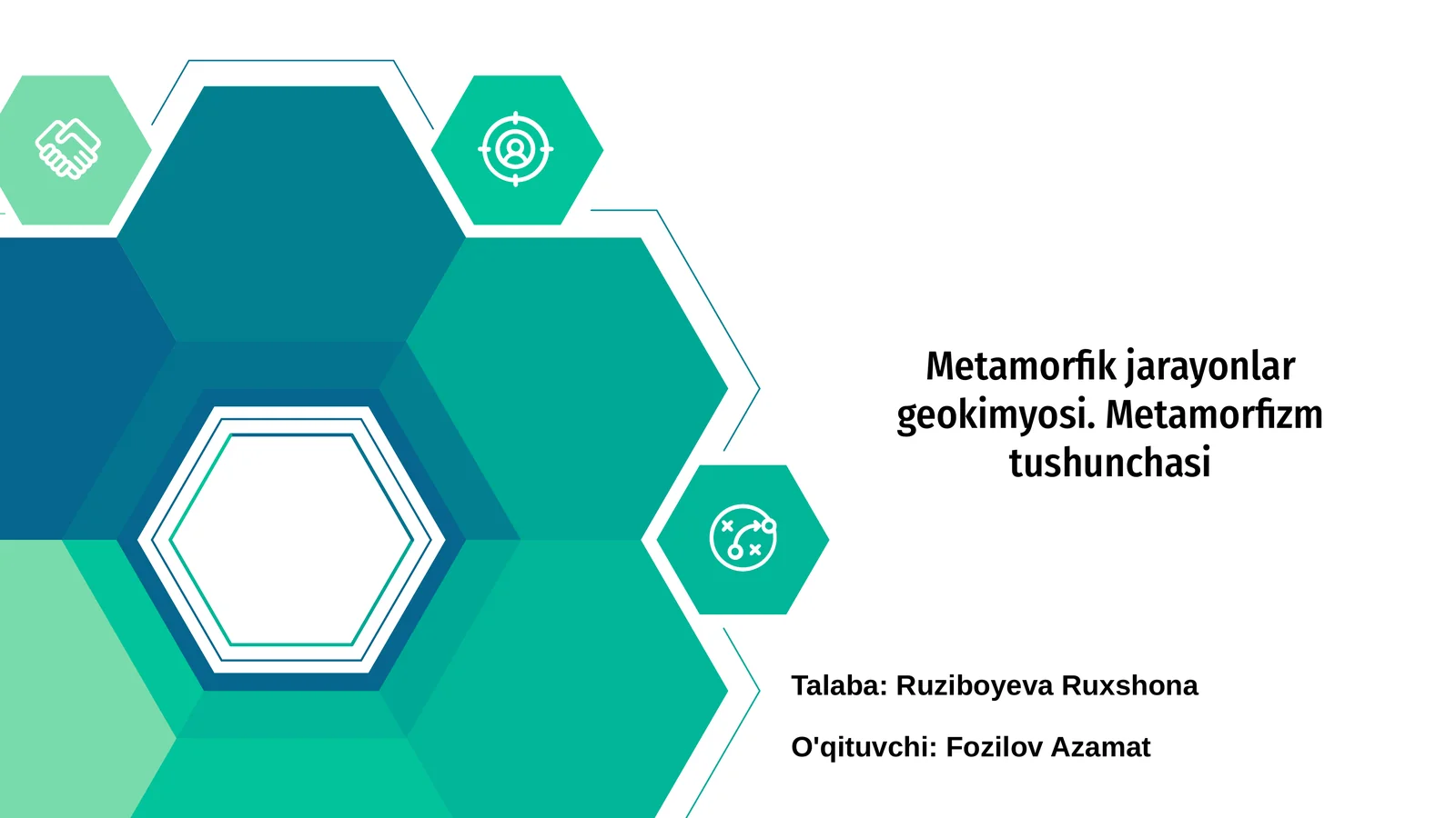 Metamorfik jarayonlar geokimyosi. Metamorfizm tushunchasi