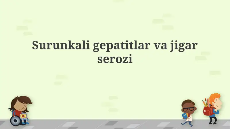 Surunkali gepatit va jigar sirrozi