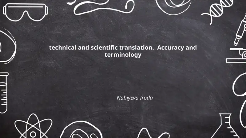 technical and scientific translation