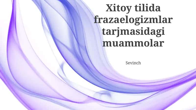 Sinonimlar va ularning tanlov muammolari