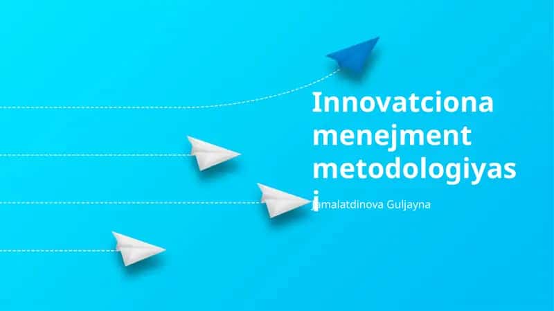 Innovatciona menejment metodologiyasi