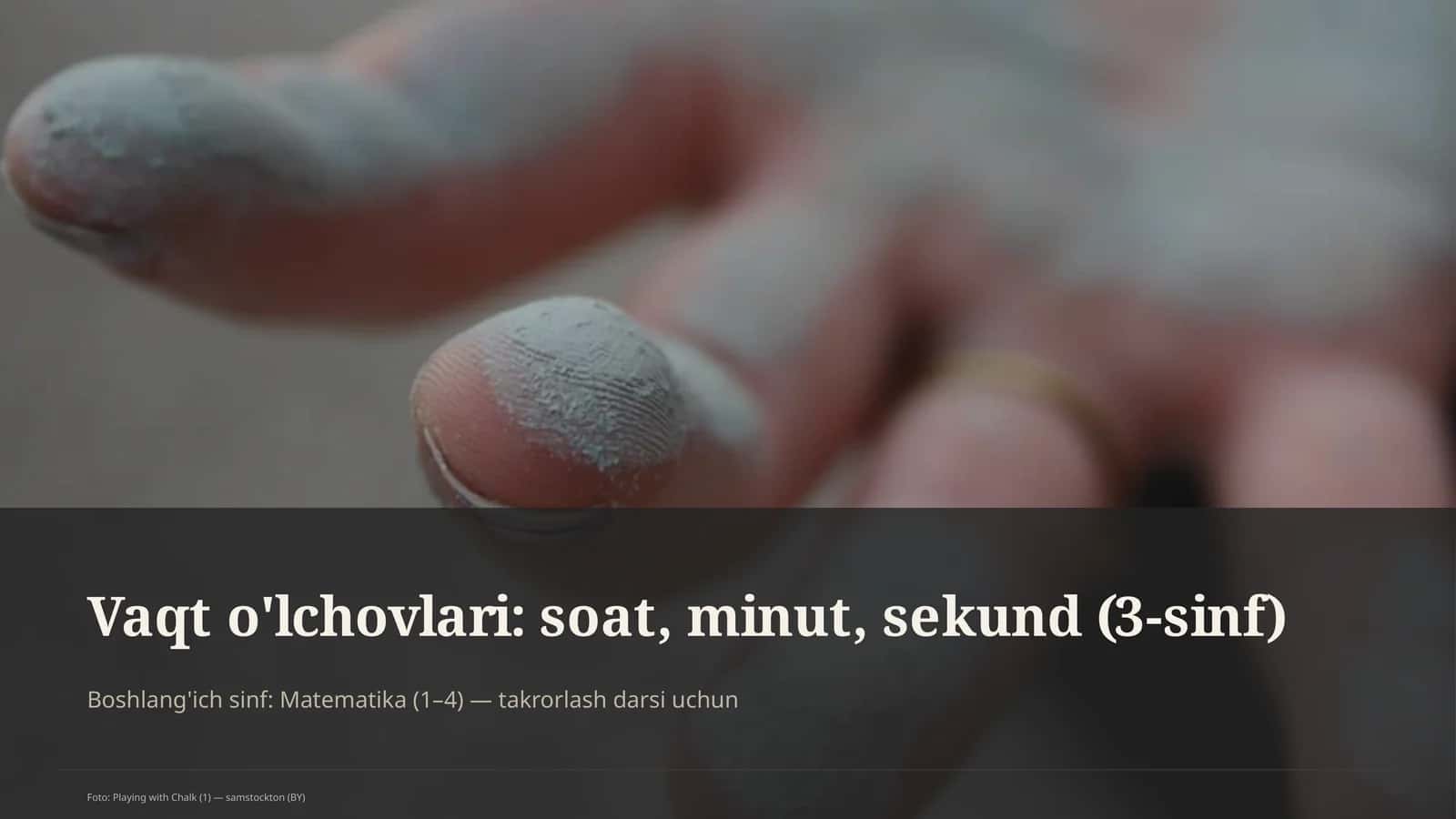 Matematika darsi takrorlash uchun
