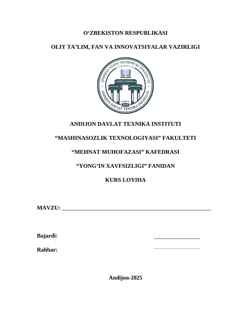 "Yong'in Xavfsizligi Kursi"