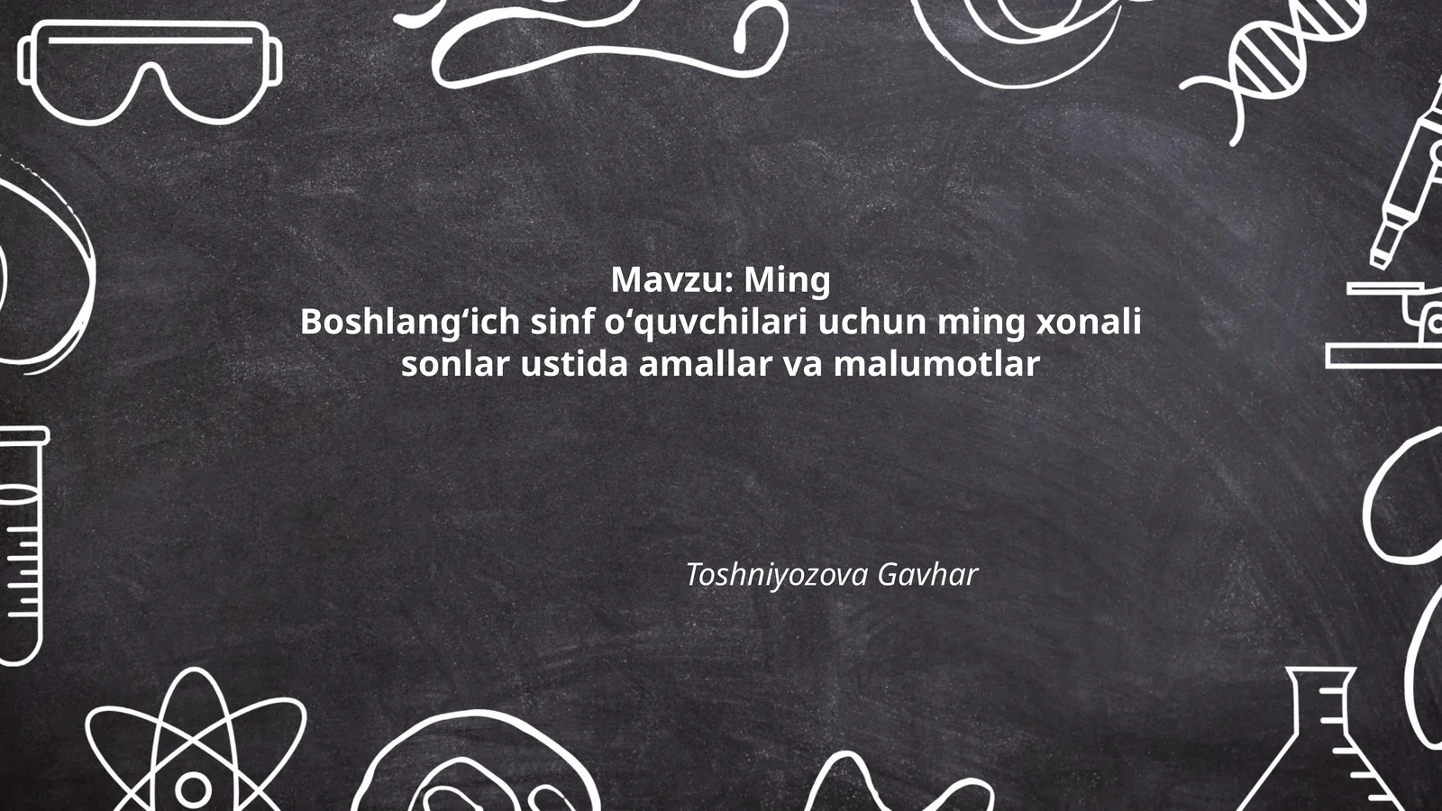 Ming xonali sonlar ustida amallar va malumotlar