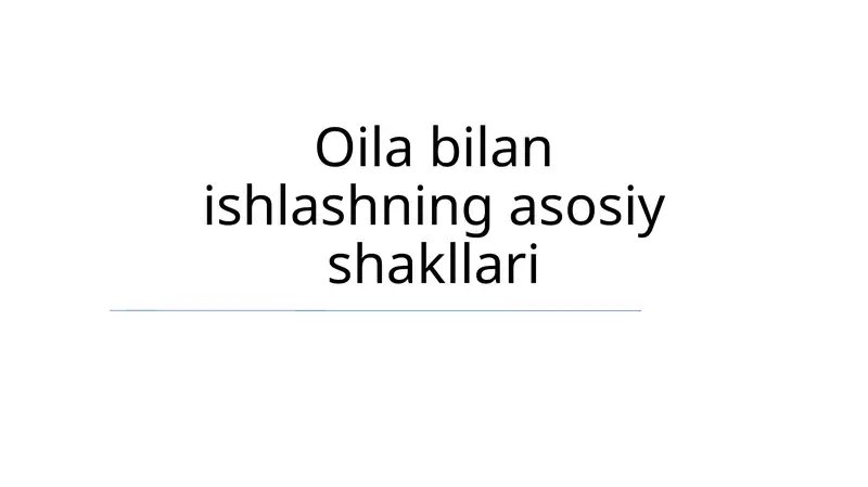 Mahsulotlarning qayta ishlash usullari