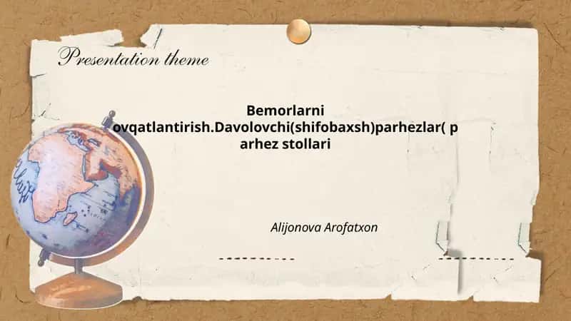Bemorlarni ovqatlantirish.Davolovchi(shifobaxsh)parhezlar( parhez stollari