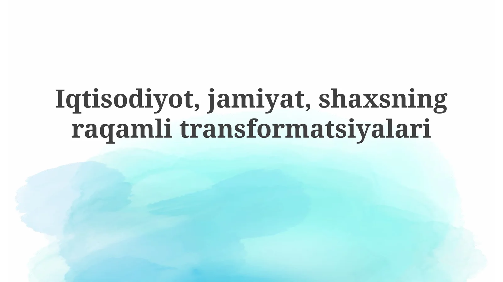 Raqamli transformatsiya
