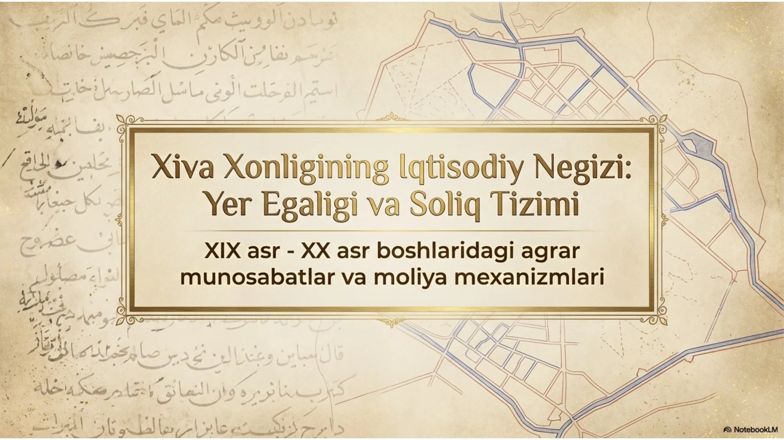 Xiva xonligida yer egaligi adno avsat aʼlotarix