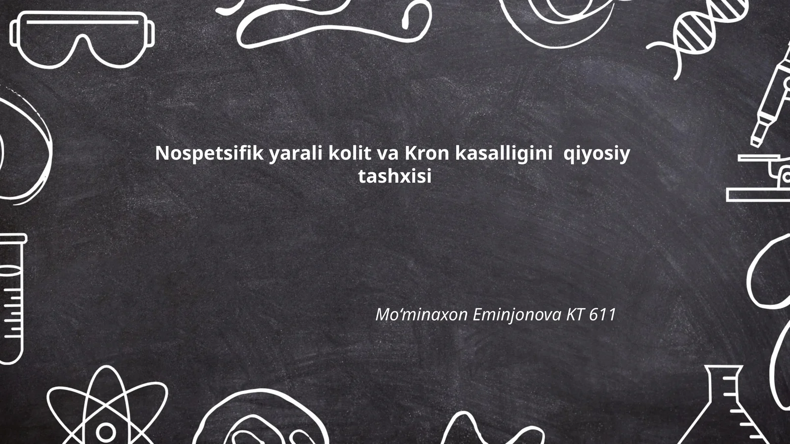 Nospetsifik yarali kolit va Kron kasalligini qiyosiy tashxisi