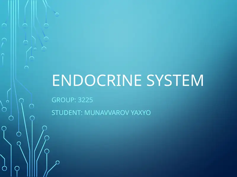 Endocrine System