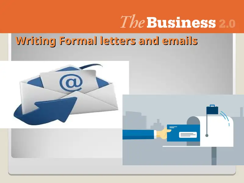 Formal letter and email writing