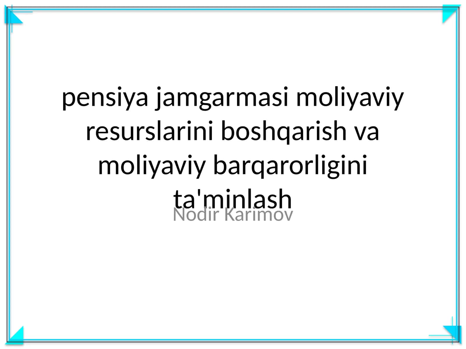 Qarz majburiyatini tasdiqlovchi qimmatli qog'oz