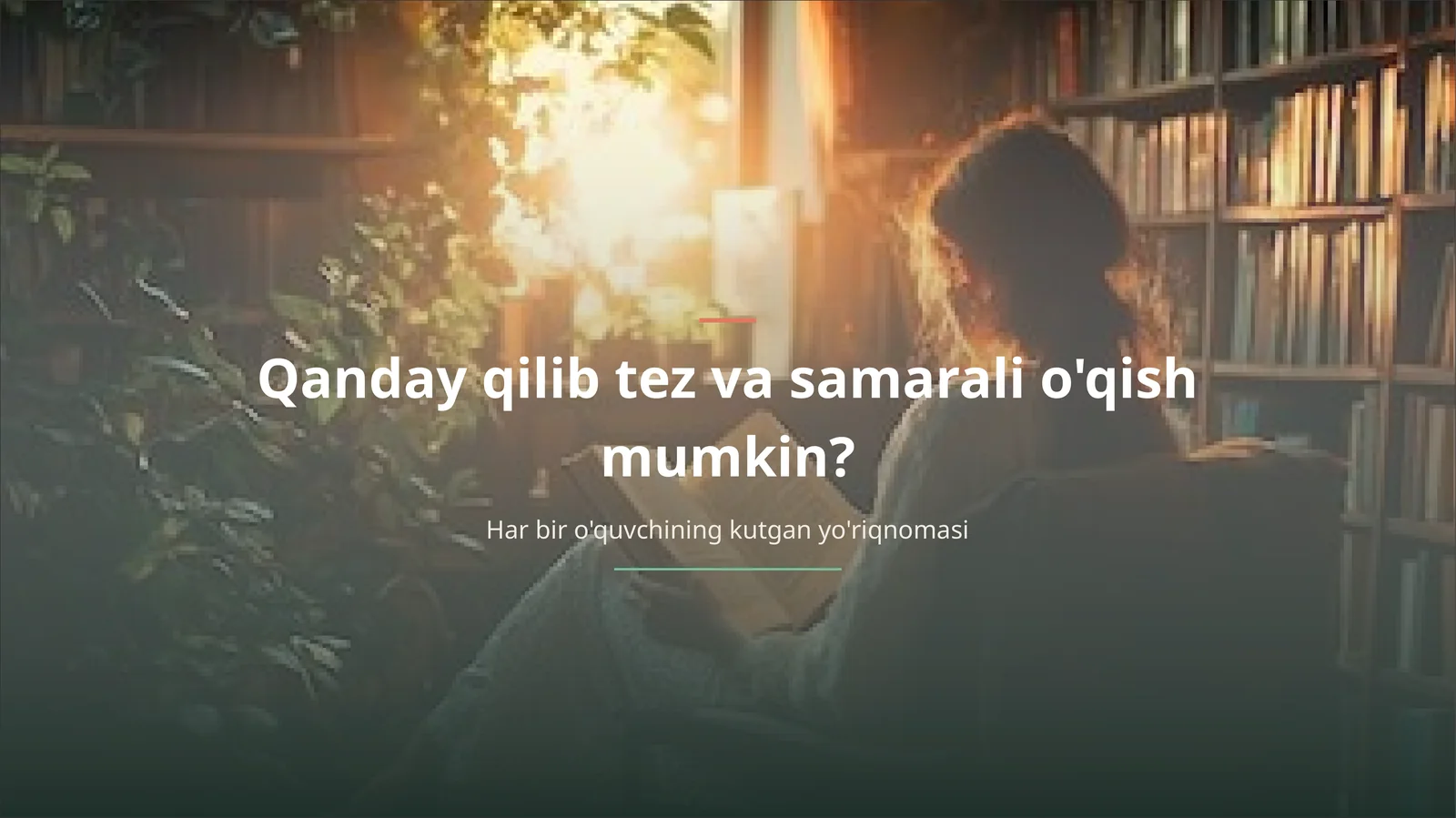 “Tez o‘qish sirlari (imtihon uchun lifehack + reja bilan)”