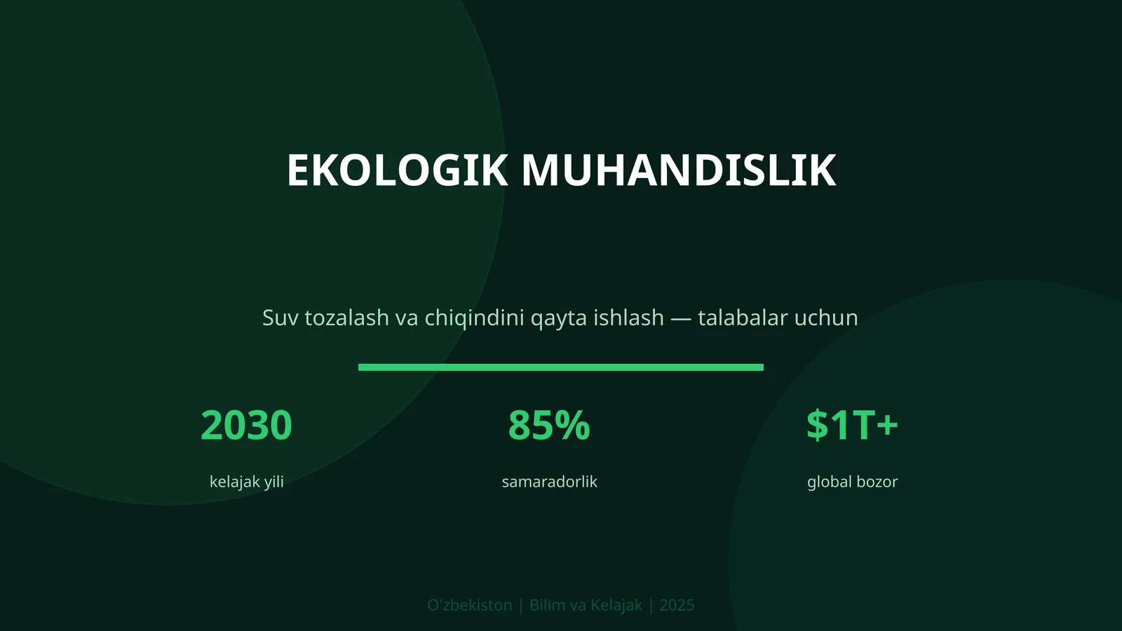 EKOLOGIK MUHANDISLIK