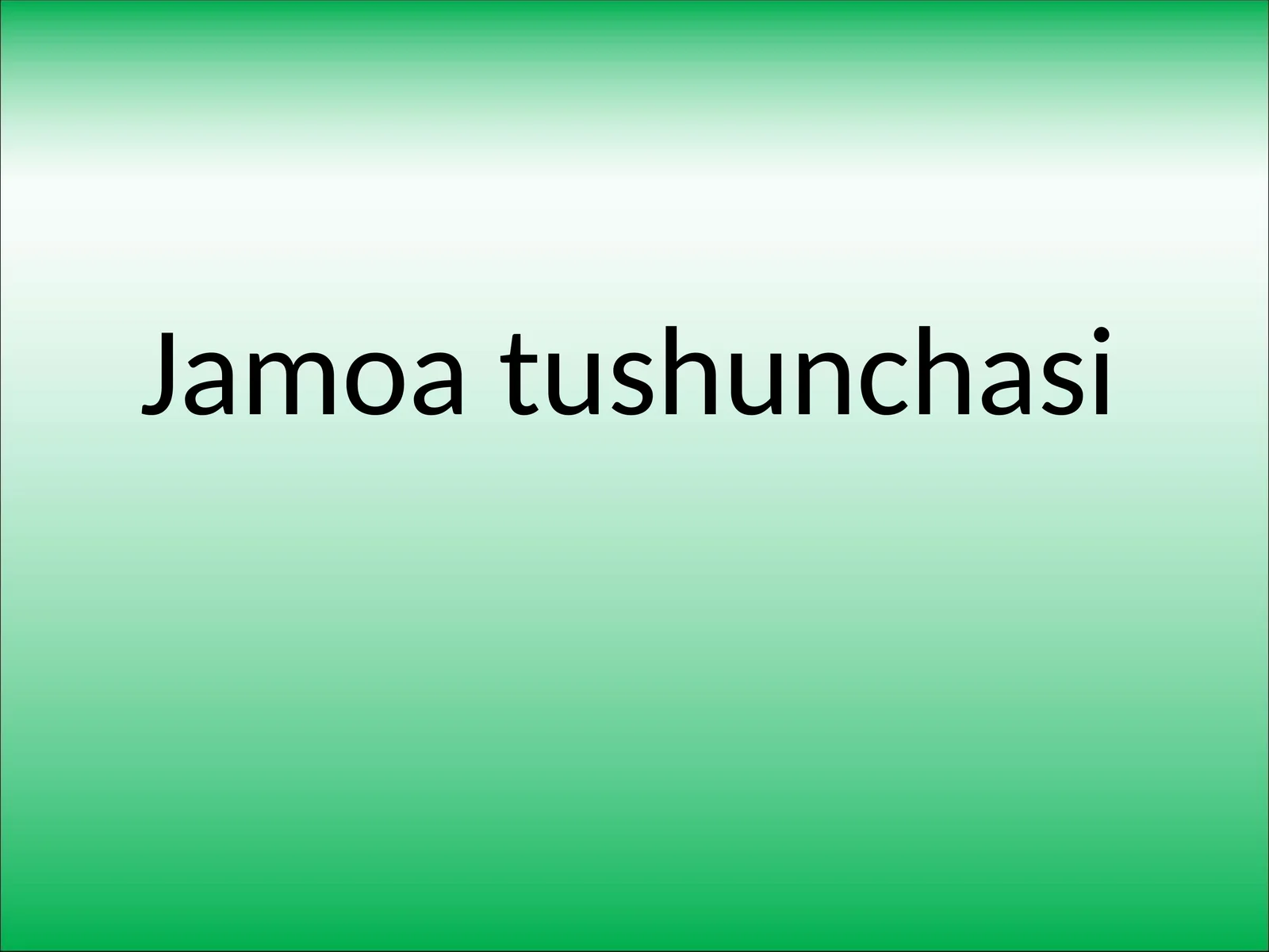 Jamoaga misollar