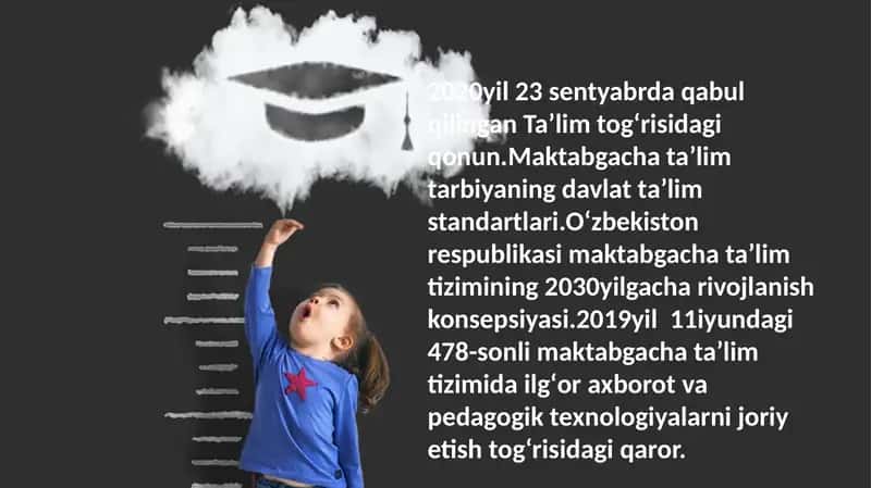 O'zbekistonning Maktabgacha Ta'lim Vizyoni