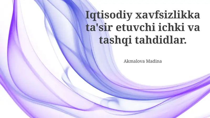 Tabiiy ofatlar va ekologik muammolar